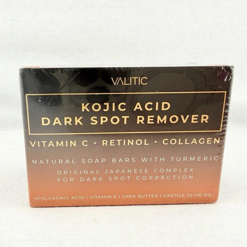 VALITIC Kojic Acid Dark Spot Remover Soap Bars with Vitamin C Retinol Collagen‎